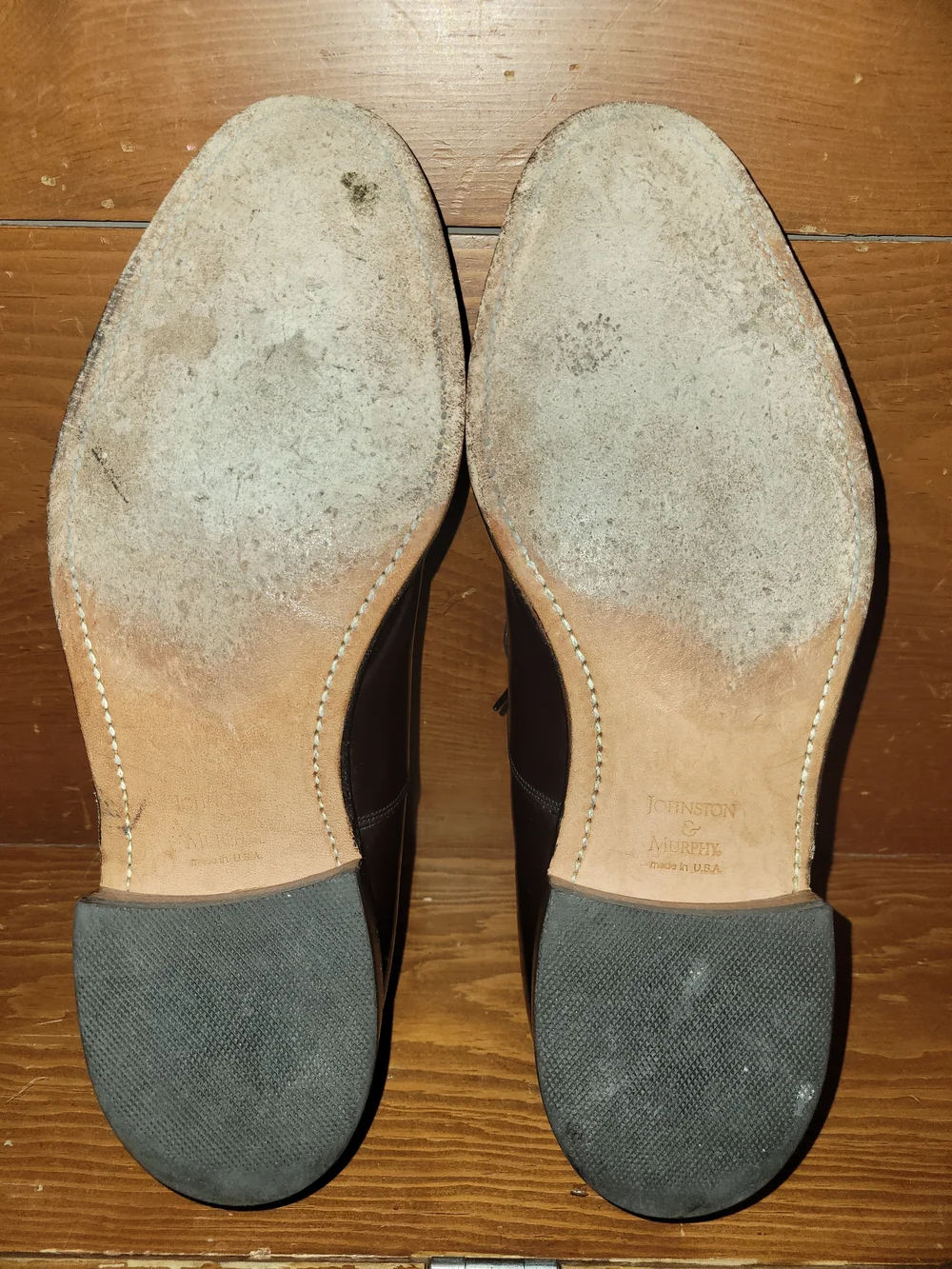 Johnston & Murphy Burgundy Cap-Toe Oxford Dress Shoes